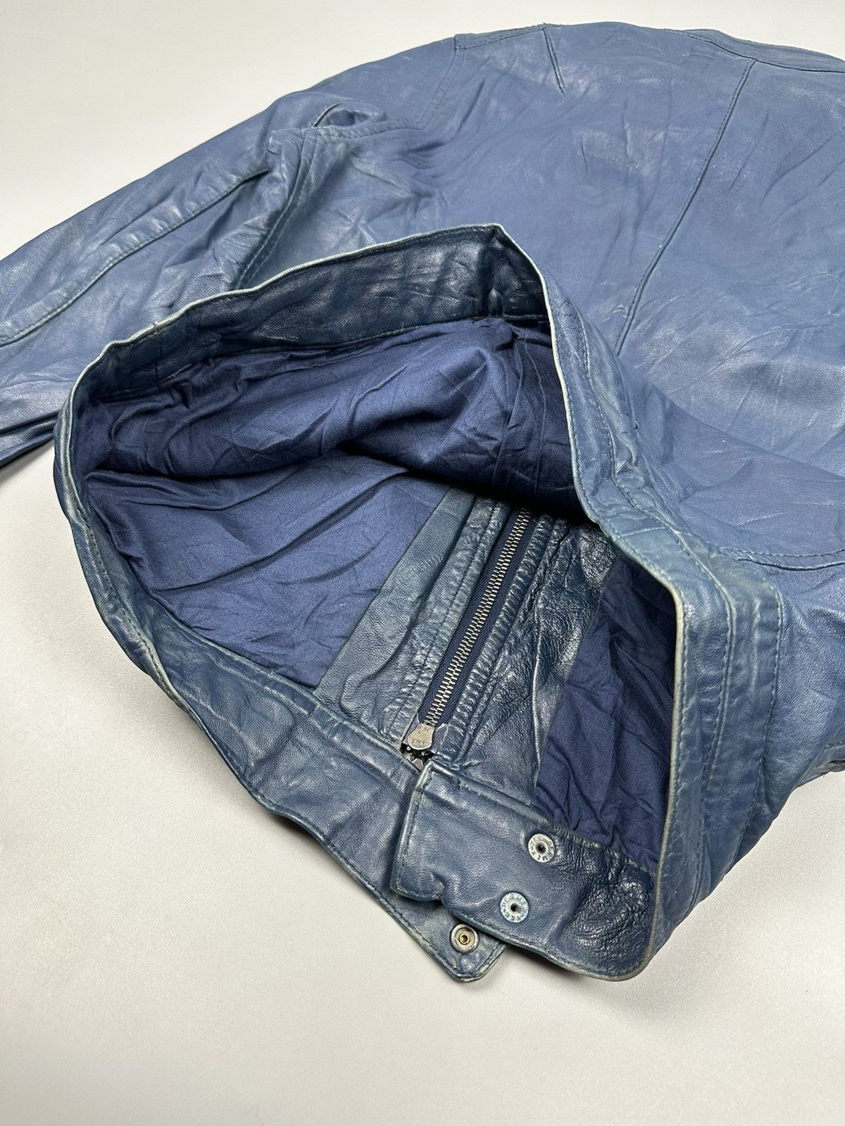 Japanese Brand Vintage Rider Leather Jacket Riri M6 Zipper Size US M / EU 48-50 / 2 - 9 Thumbnail