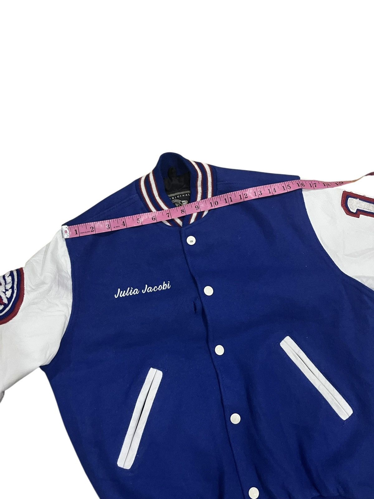 Holloway vintage HOLLOWAY varsity jaket sleeve leather Size US L / EU 52-54 / 3 - 12 Thumbnail