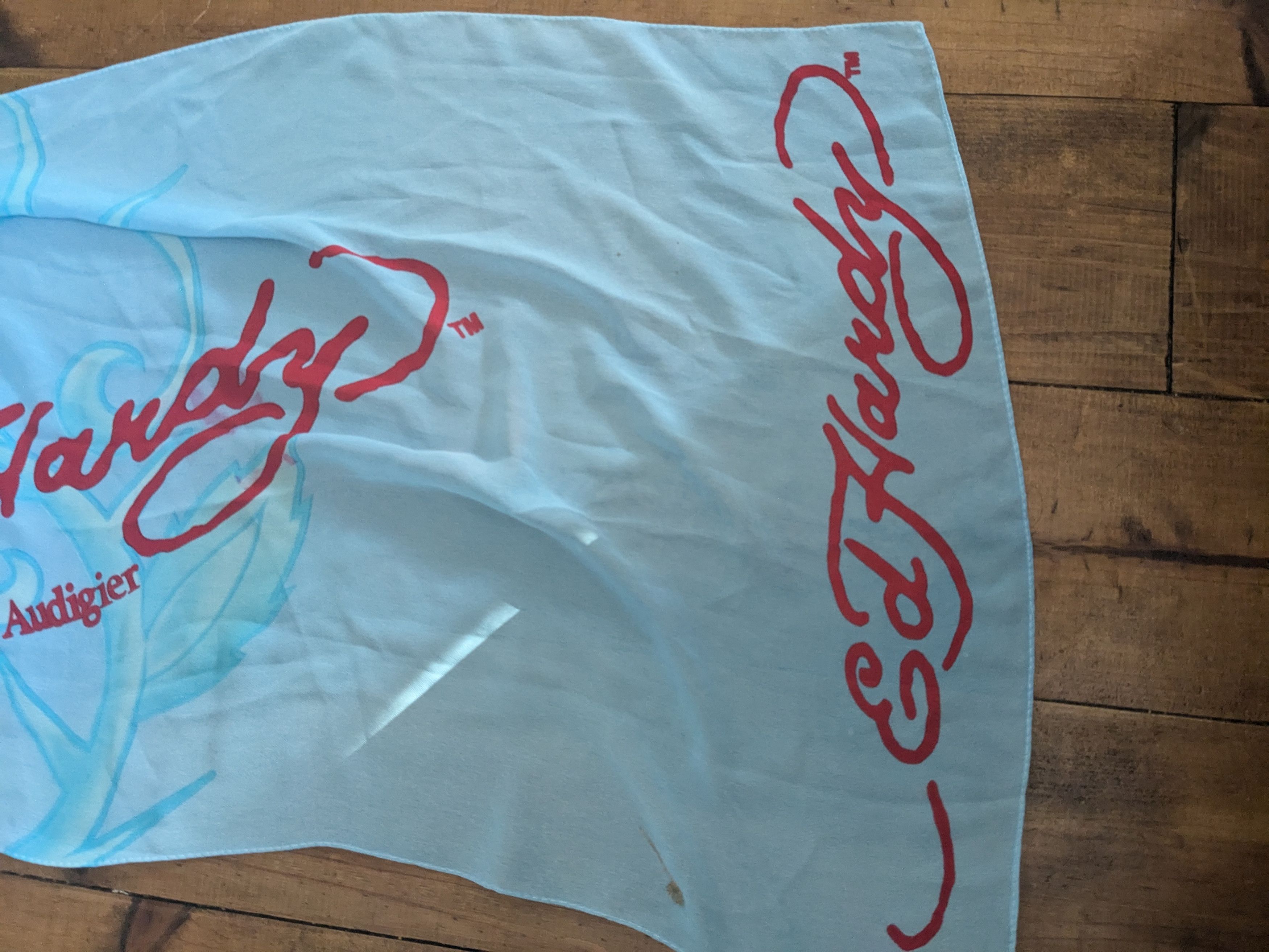 Ed Hardy Ed hardy silky blue skull scarf Size ONE SIZE - 4 Thumbnail
