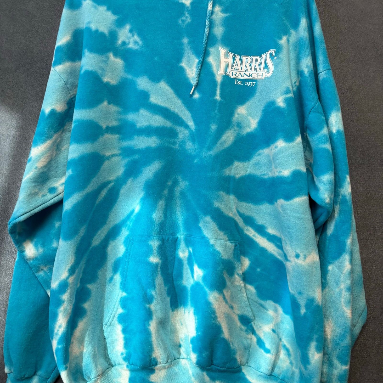 Port & Company Port Company Tie Dye Harris Ranch Hoodie XL Blue Streetwear Size US XL / EU 56 / 4 - 3 Thumbnail