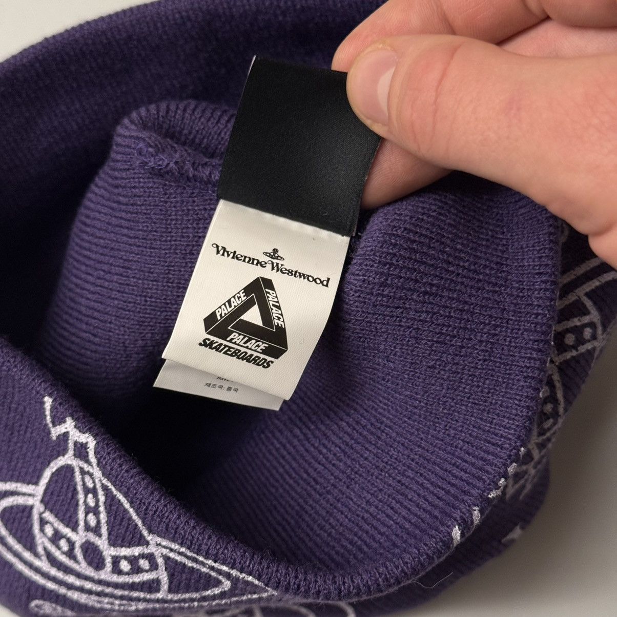 Palace × Vivienne Westwood FW24 Palace Vivienne Westwood Jersey Beanie hat orb logo Size ONE SIZE - 5 Thumbnail