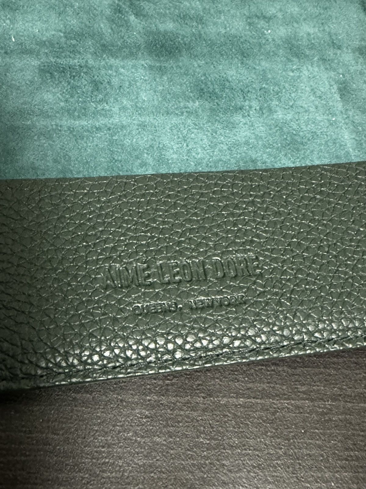 Aime Leon Dore Aime Leon Dore Passport Holder - Forest Green Size ONE SIZE - 6 Thumbnail