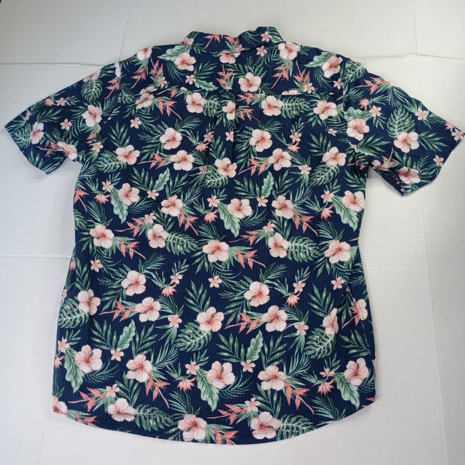 Chaps Chaps Floral Seersucker Woven Shirt Men's Size L Navy Size US L / EU 52-54 / 3 - 7 Thumbnail