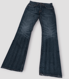 Earl Jeans Womens 12 Petite Blue Denim medium Wash Mid Rise Flare Leg