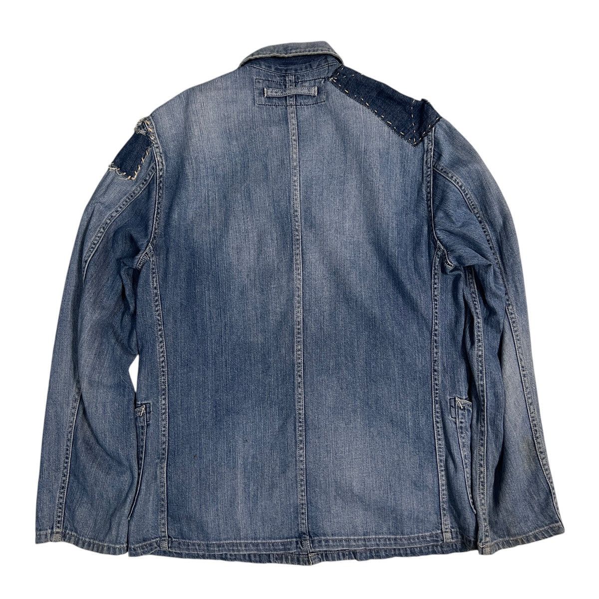 Blue Blue Japan 💥 Blue blue Japan Indigo Patchwork Sashiko Chore Jacket Size US M / EU 48-50 / 2 - 2 Thumbnail