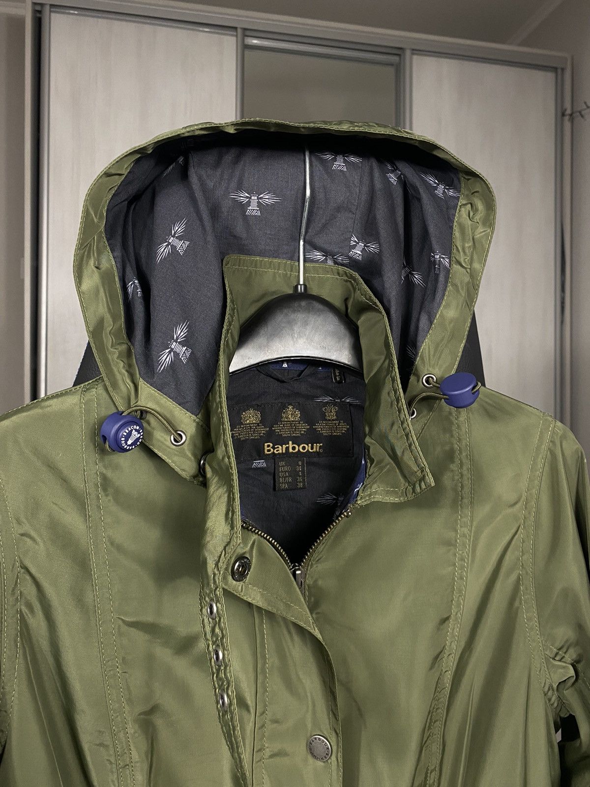 Barbour Ladies Barbour waterproof clove hitch with hood drawstring Size S / US 4 / IT 40 - 3 Thumbnail