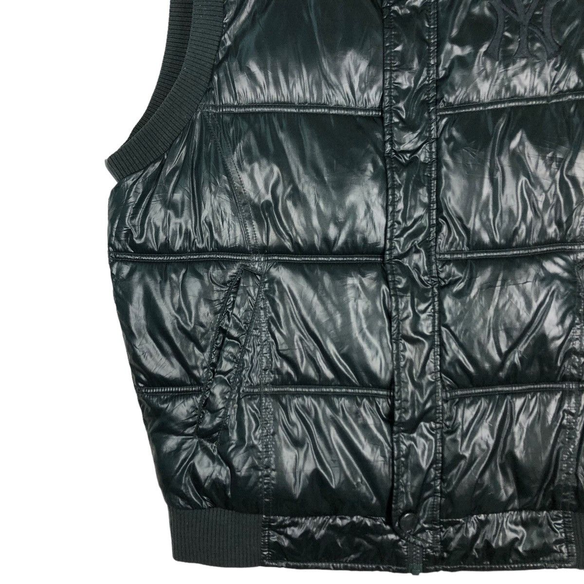 New York Yankees 🔥Vintage Sleeveless Biker Puffer Down Jacket MLB New York Size US M / EU 48-50 / 2 - 4 Thumbnail