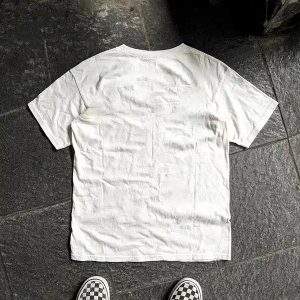 VIBE Kubota x moto White cotton t-shirt with retro chair pattern Size US M / EU 48-50 / 2 - 8 Thumbnail