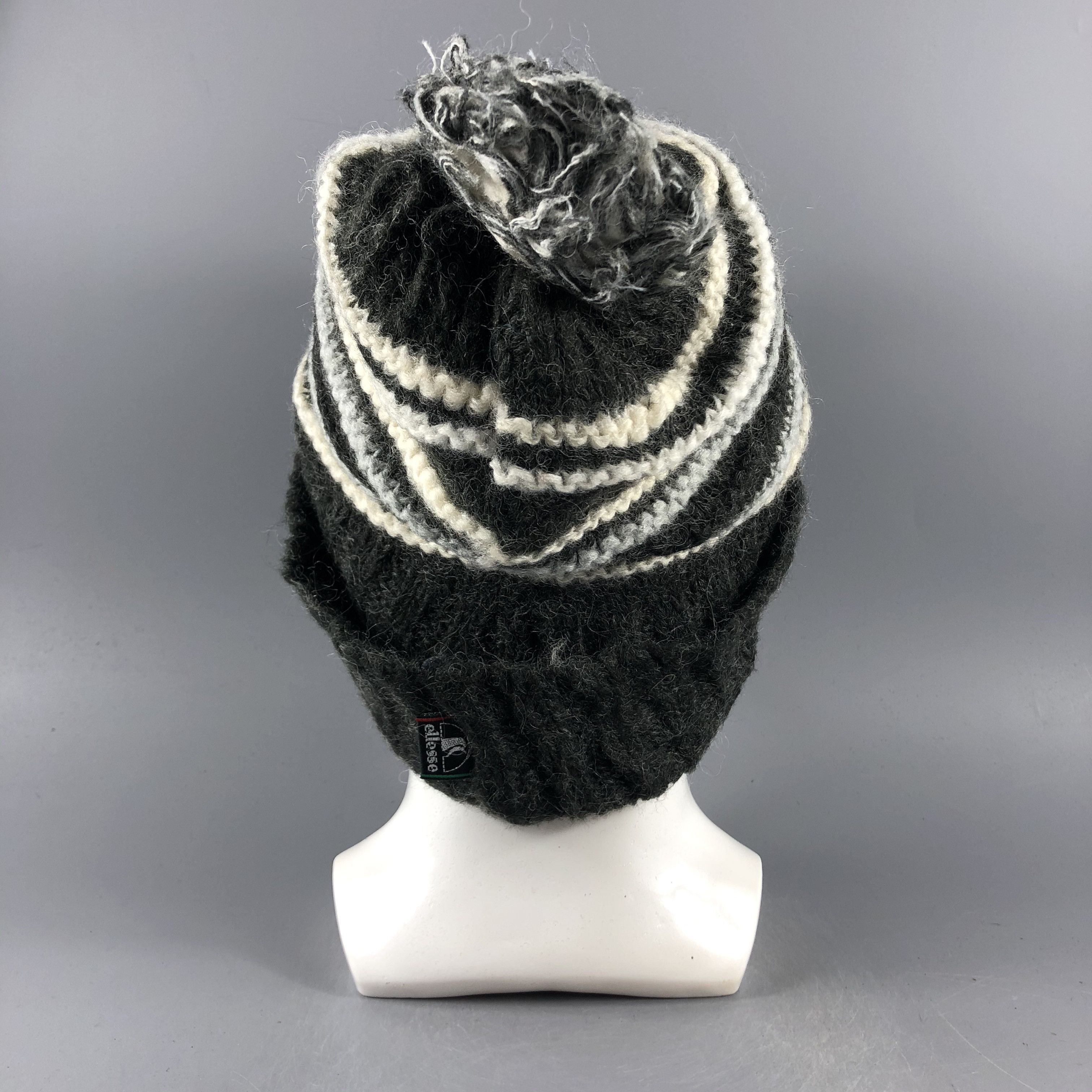 Ellesse × Vintage Ellesse Stripe Beanie Snow Hat Snow Cap -D085 Size ONE SIZE - 2 Thumbnail