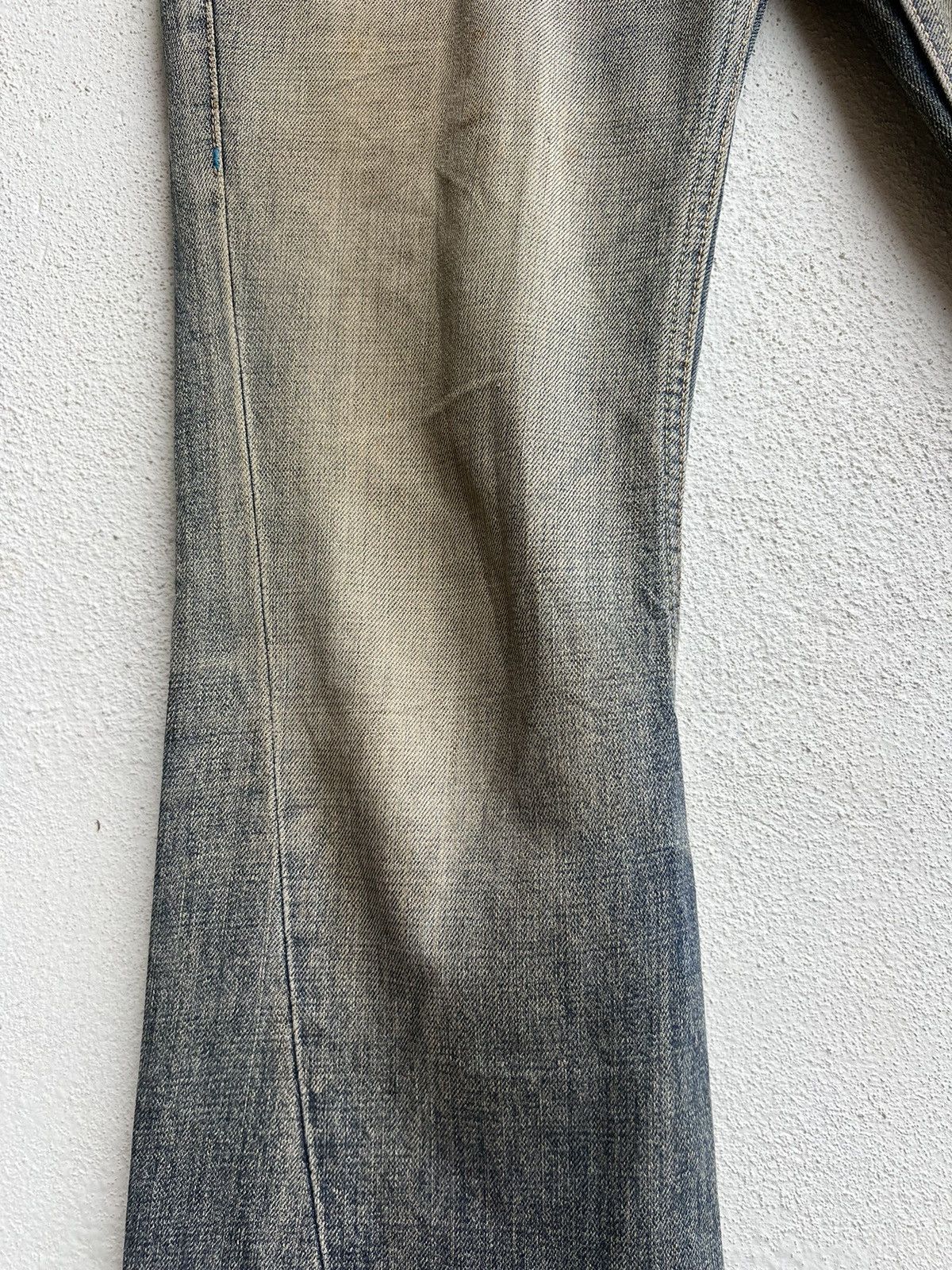 Vintage Vintage Tornado Mart Japan Distress Mud Denim Flare Jeans Size US 31 - 10 Thumbnail