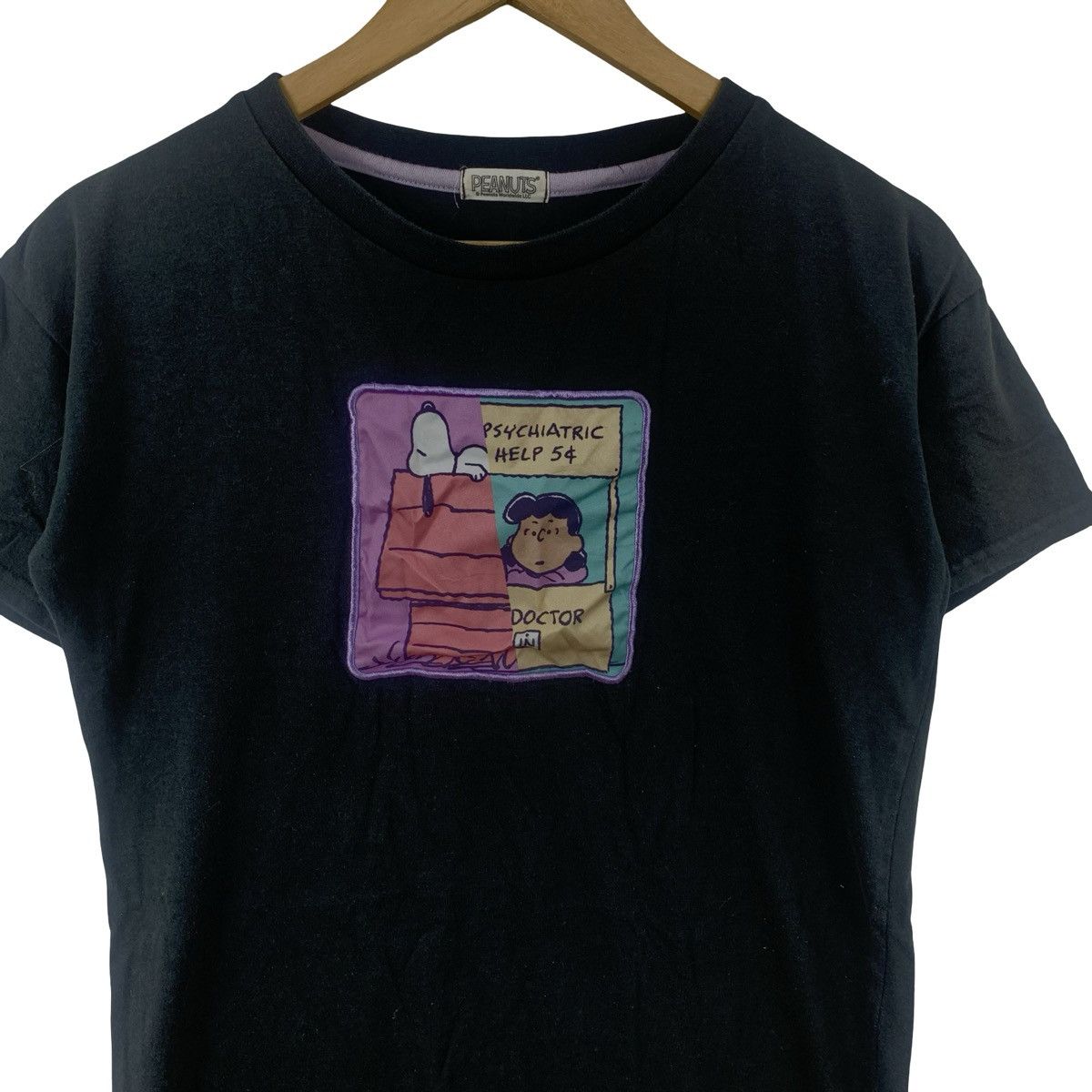 Peanuts Vintage PEANUTS SNOOPY PSYCHIATRIC Graphic T-Shirt Tee Retro Size S / US 4 / IT 40 - 6 Thumbnail