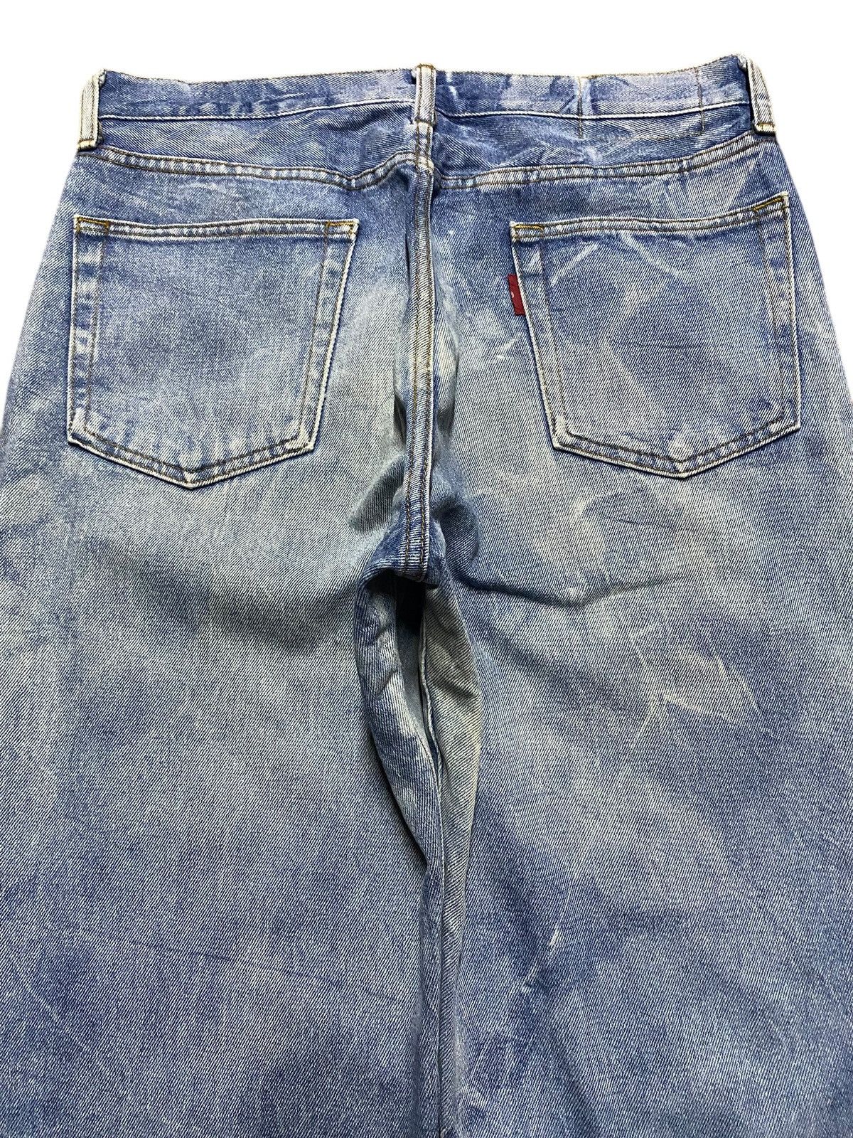 Japanese Brand Vintage Japanese Brand Bleach Distressed Loose Jeans Size US 31 - 4 Thumbnail