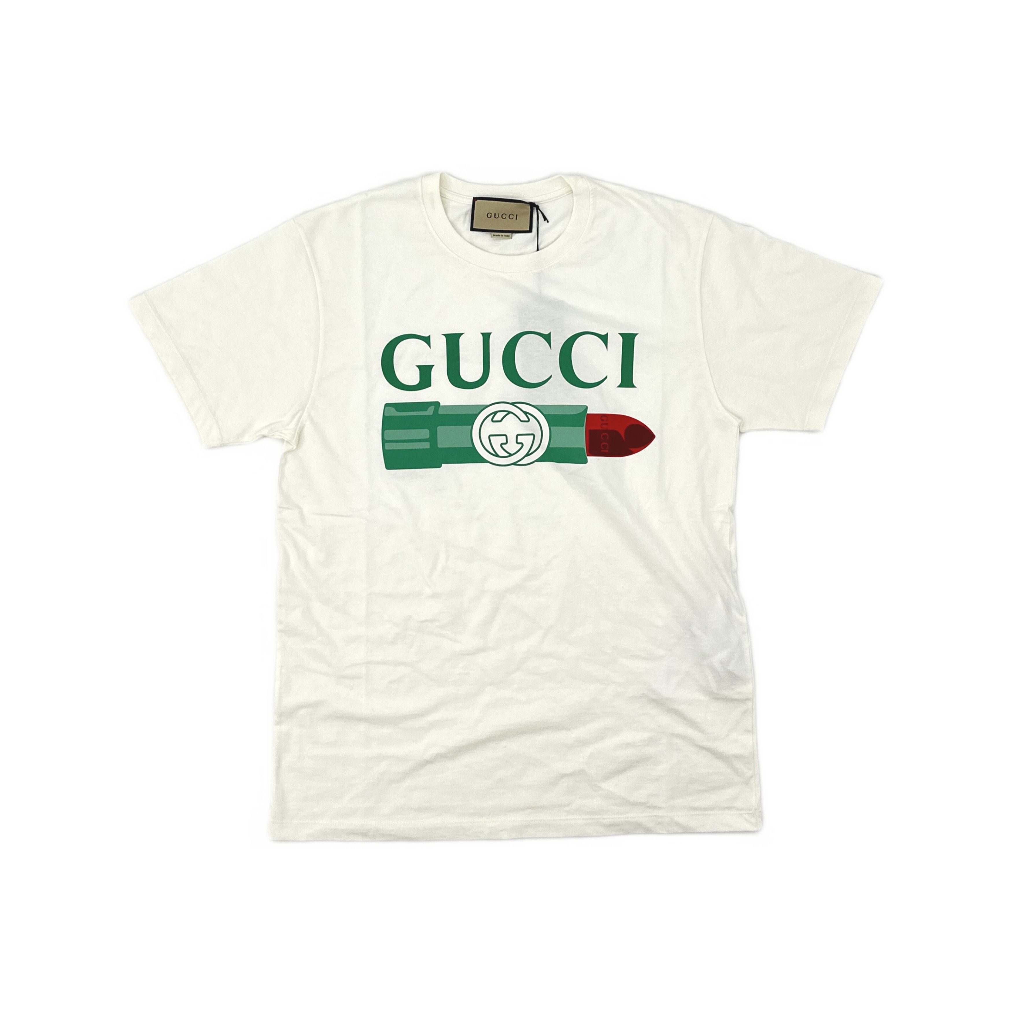 Gucci Gucci Lipstick Logo T-Shirt Size S Size S / US 4 / IT 40 - 1 Thumbnail