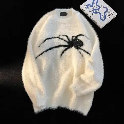 Japanese Brand × Vintage Men's sweater with spider pattern Size US M / EU 48-50 / 2 - 1 Thumbnail