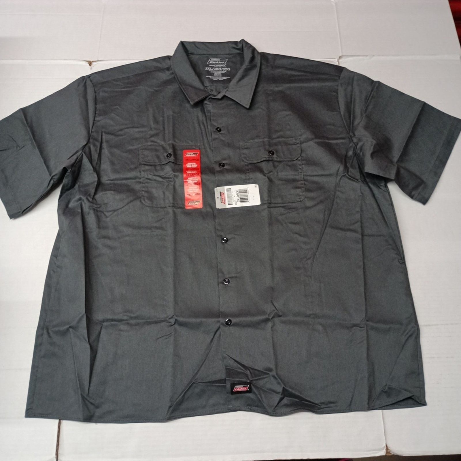 Dickies Dickies Essential Work Shirt Mens Size 3XL Gray Temp Control Size US XXL / EU 58 / 5 - 1 Thumbnail