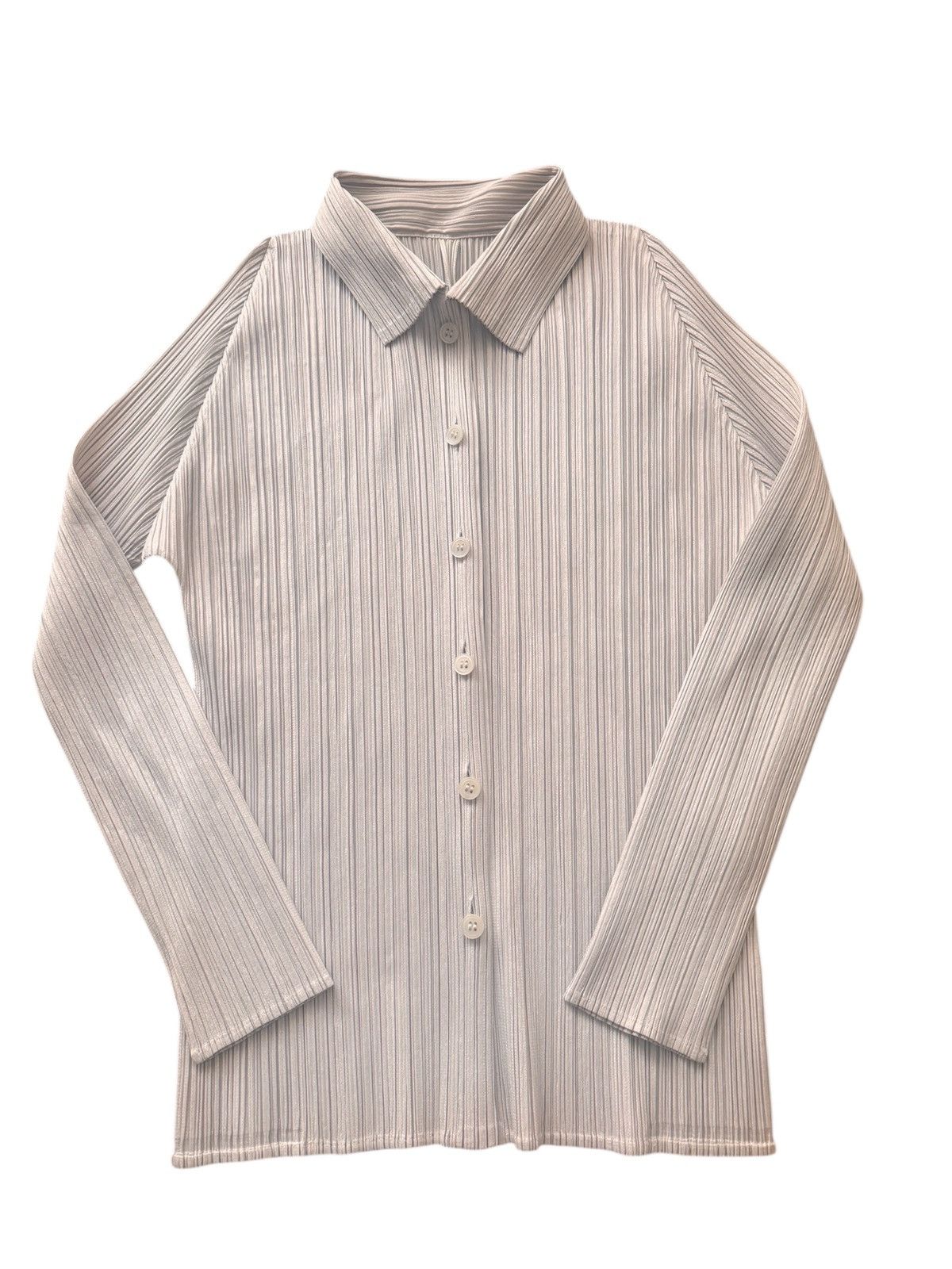 Pleats Please Issey Miyake Pleats Please Issey Miyake Button Up Top Size L / US 10 / IT 46 - 1 Thumbnail