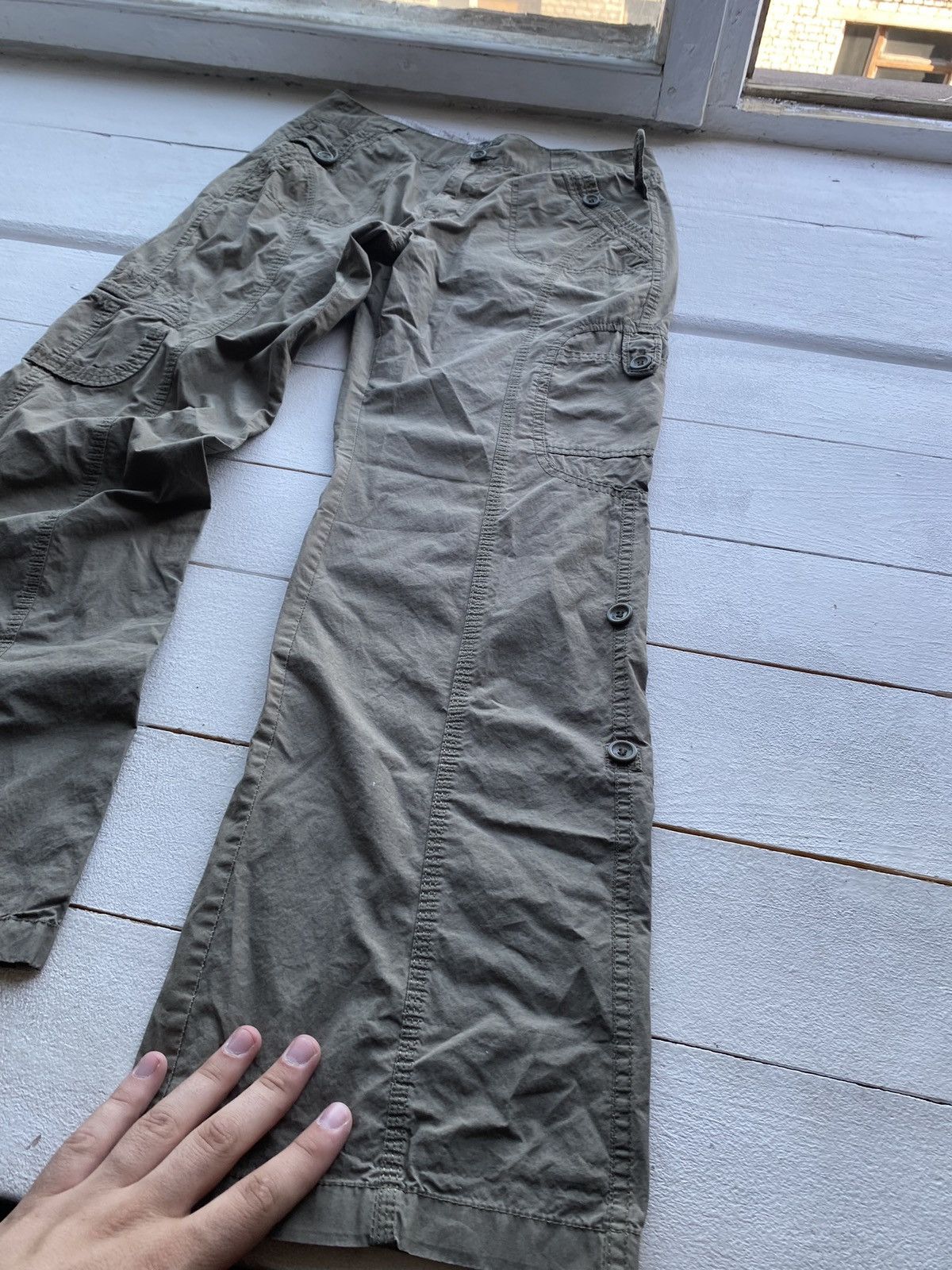 Other 🔥Gothic Punk Opium Flared Bell Bootcut Gorpcore Cargo Pants Size 30" / US 8 / IT 44 - 3 Thumbnail