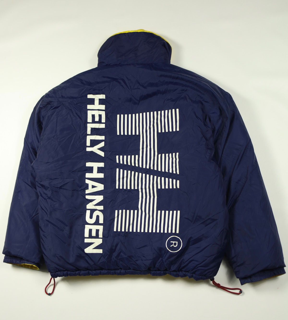 Pre-owned Helly Hansen Vintage Reversible  Puffer 90's Down Jacket In Blue/yellow