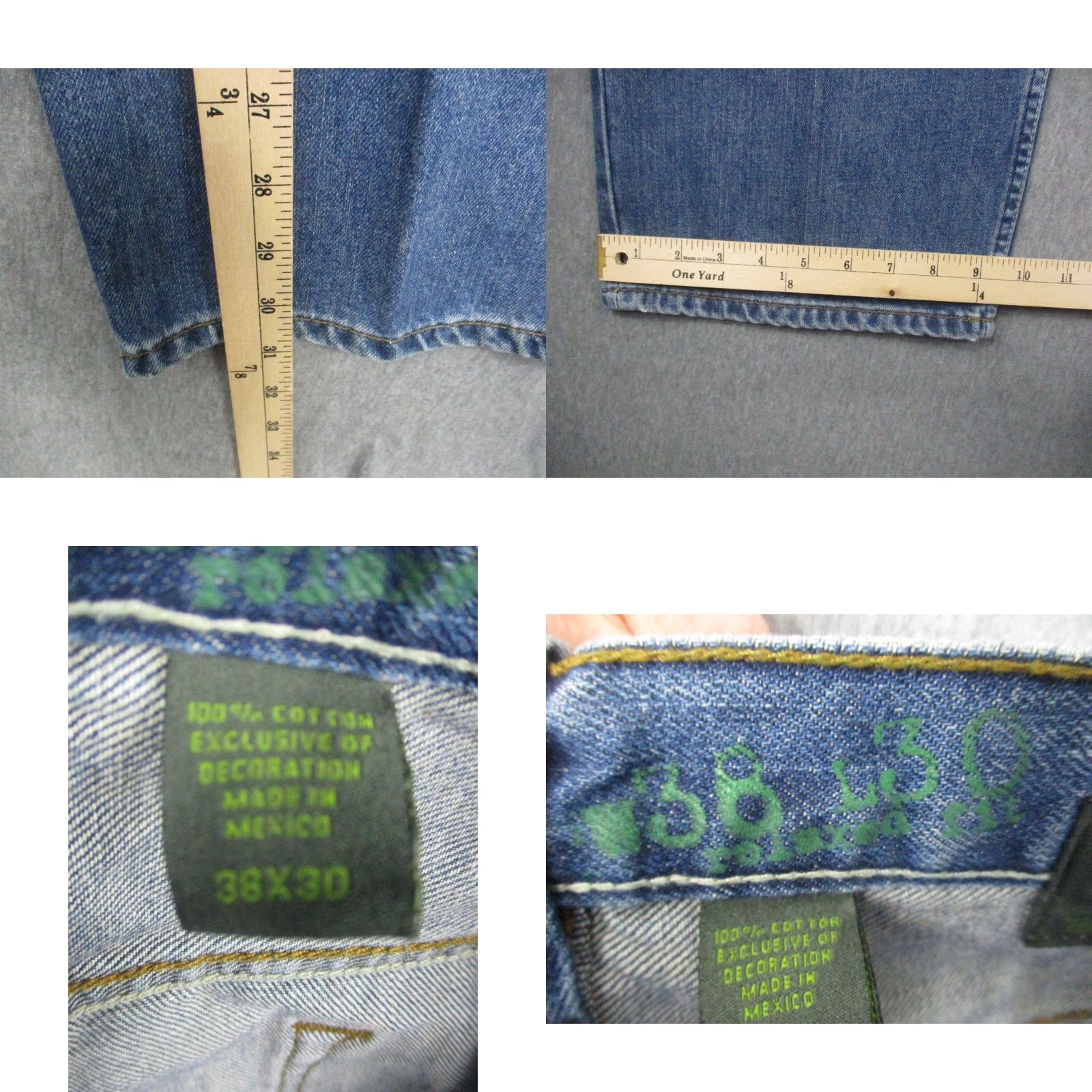 Timberland VINTAGE Timberland Jeans 38x30 Relaxed Baggy Wide Leg Y2K Mens Denim Blue 5-Pocket Jeans Mens Size US 38 / EU 54 - 8 Thumbnail