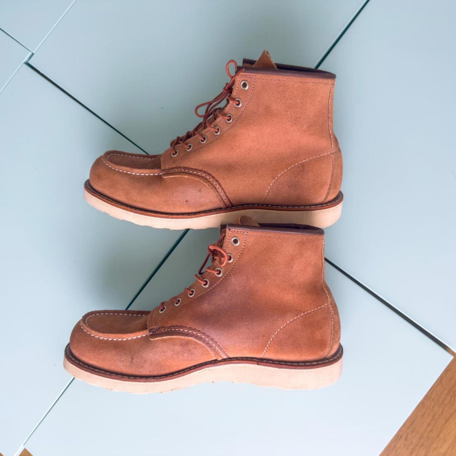 Red Wing RED WING HERITAGE MENS MOC BOOT - DUSTY ROSE ABILENE SIZE 10 Size US 10 / EU 43 - 4 Thumbnail