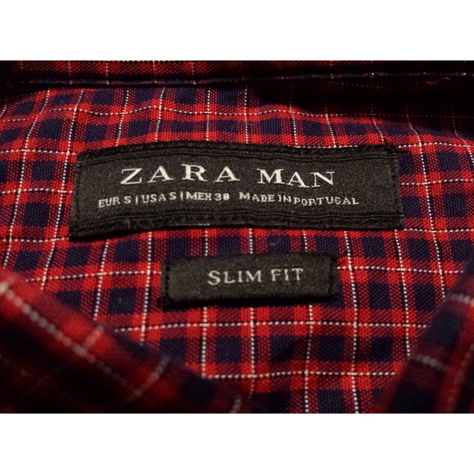 Zara Zara Man Mens Small Shirt Slim Fit Long Sleeve Button-Down Multicolor Plaid Size US S / EU 44-46 / 1 - 5 Thumbnail