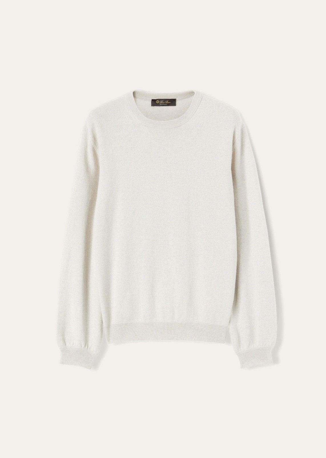 Loro Piana o1srvl11e0824 ICA Cashmere Crewneck Sweater in Light Grey Size XXL / US 16-18 / IT 52-54 - 1 Thumbnail