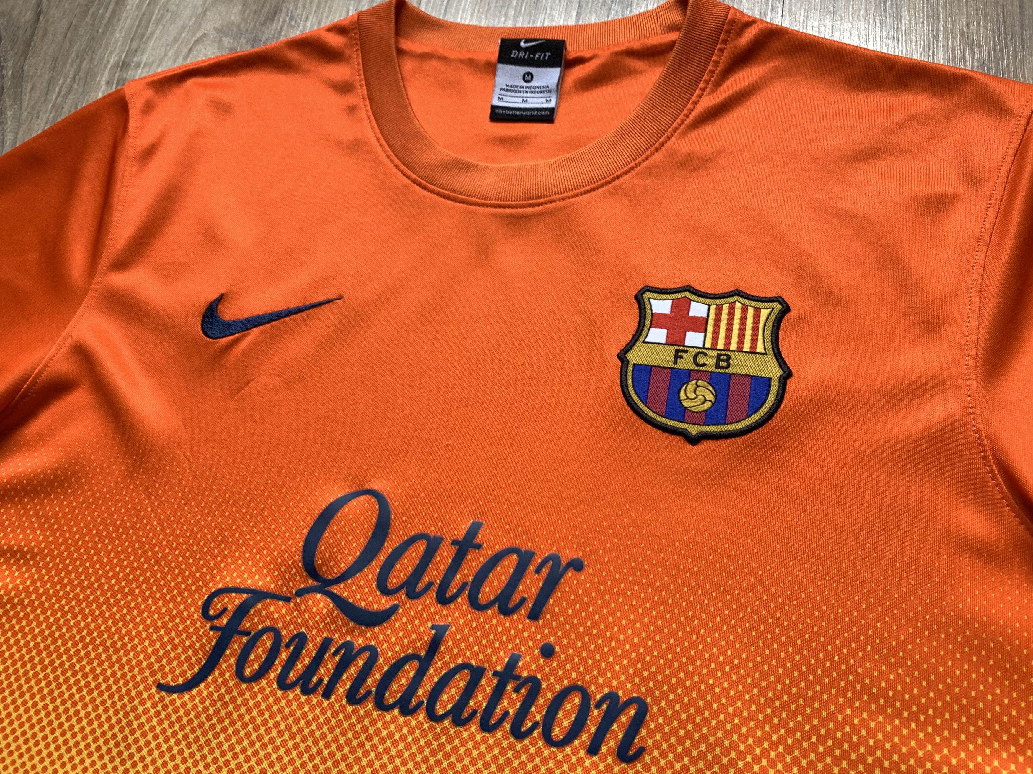 Nike × Vintage Vintage Nike Barcelona Basic Away Shirt 2012-2013 Size US M / EU 48-50 / 2 - 6 Thumbnail