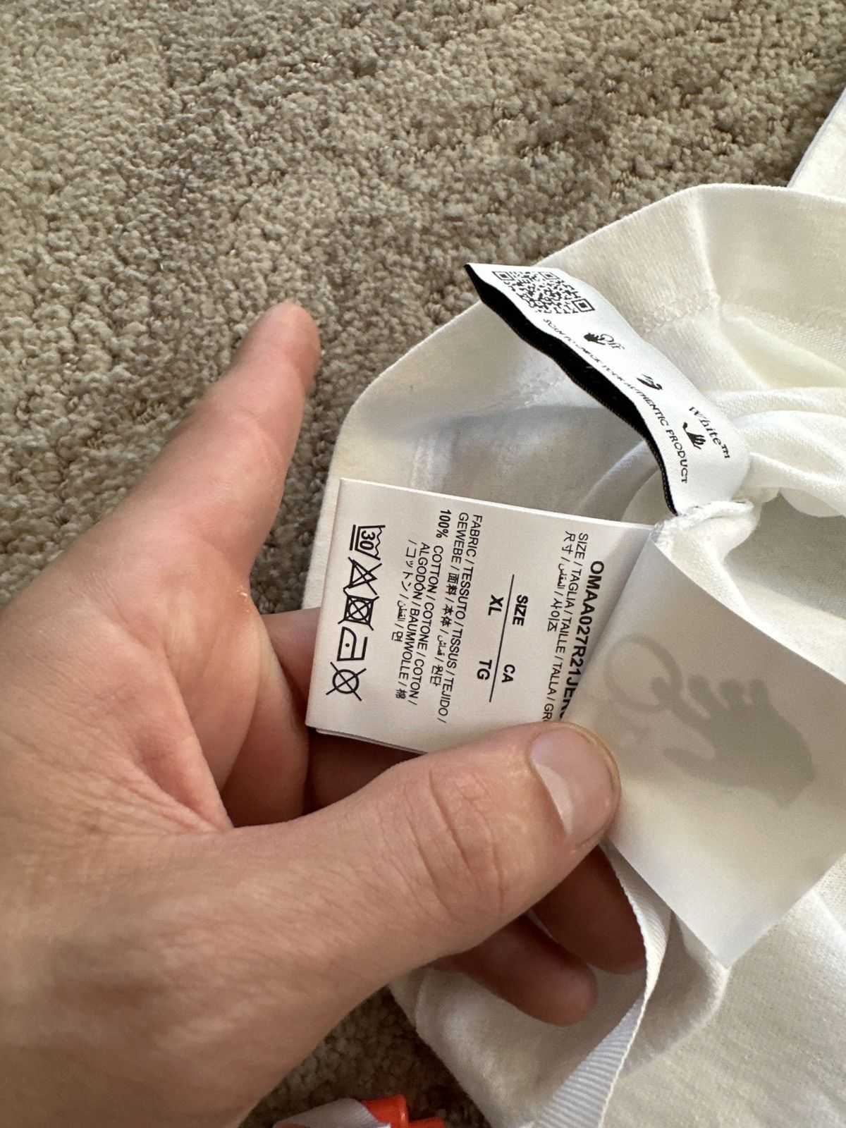 Off-White Off white peace worldwide tee Size US XL / EU 56 / 4 - 5 Thumbnail