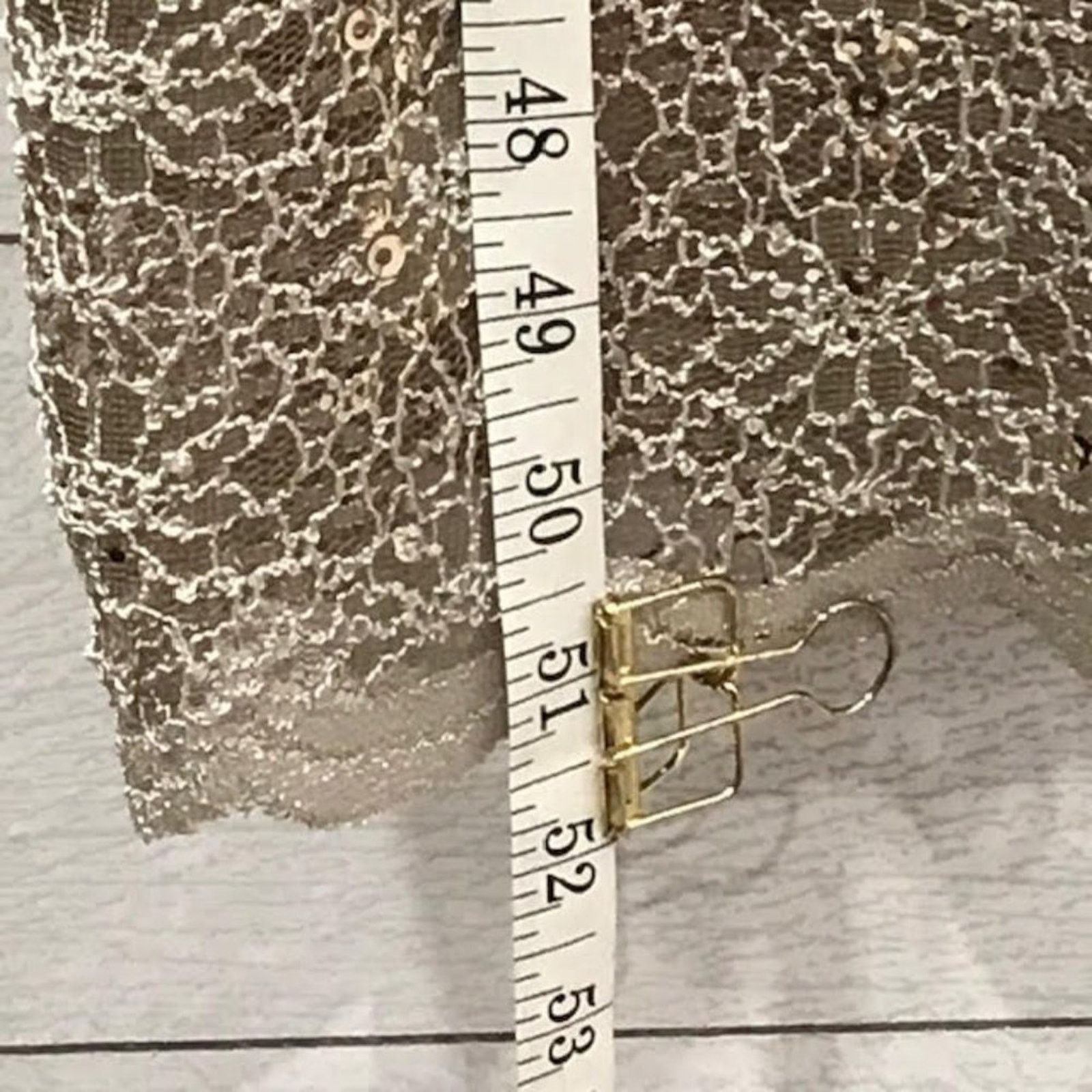 Other R&M Richards Gold Lace Formal Dress Jacket 2 Piece Set NWT Size M / US 6-8 / IT 42-44 - 12 Thumbnail