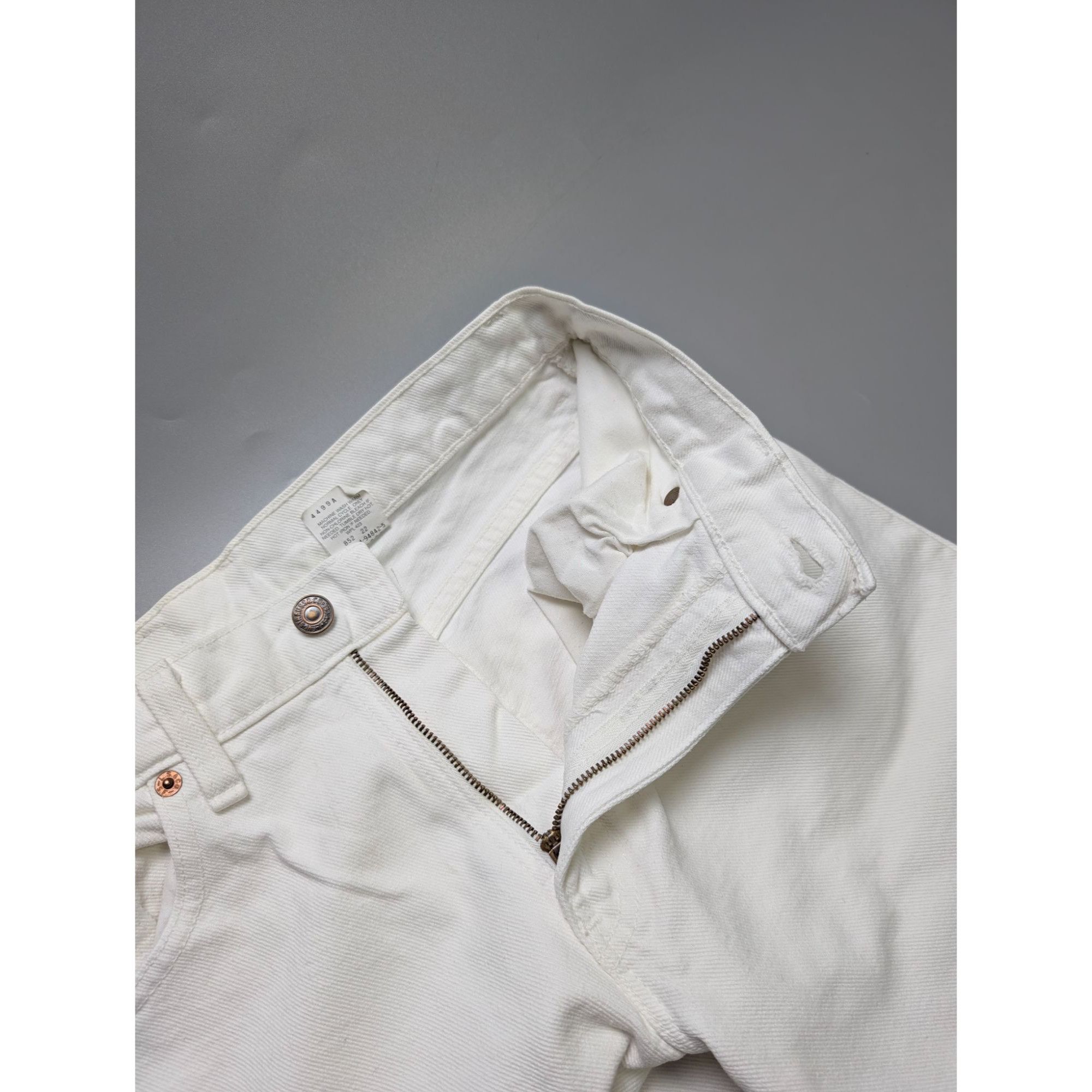 Levi's Levi's 550 Made in USA White Denim Jeans Pants Size 27" / US 4 / IT 40 - 7 Thumbnail
