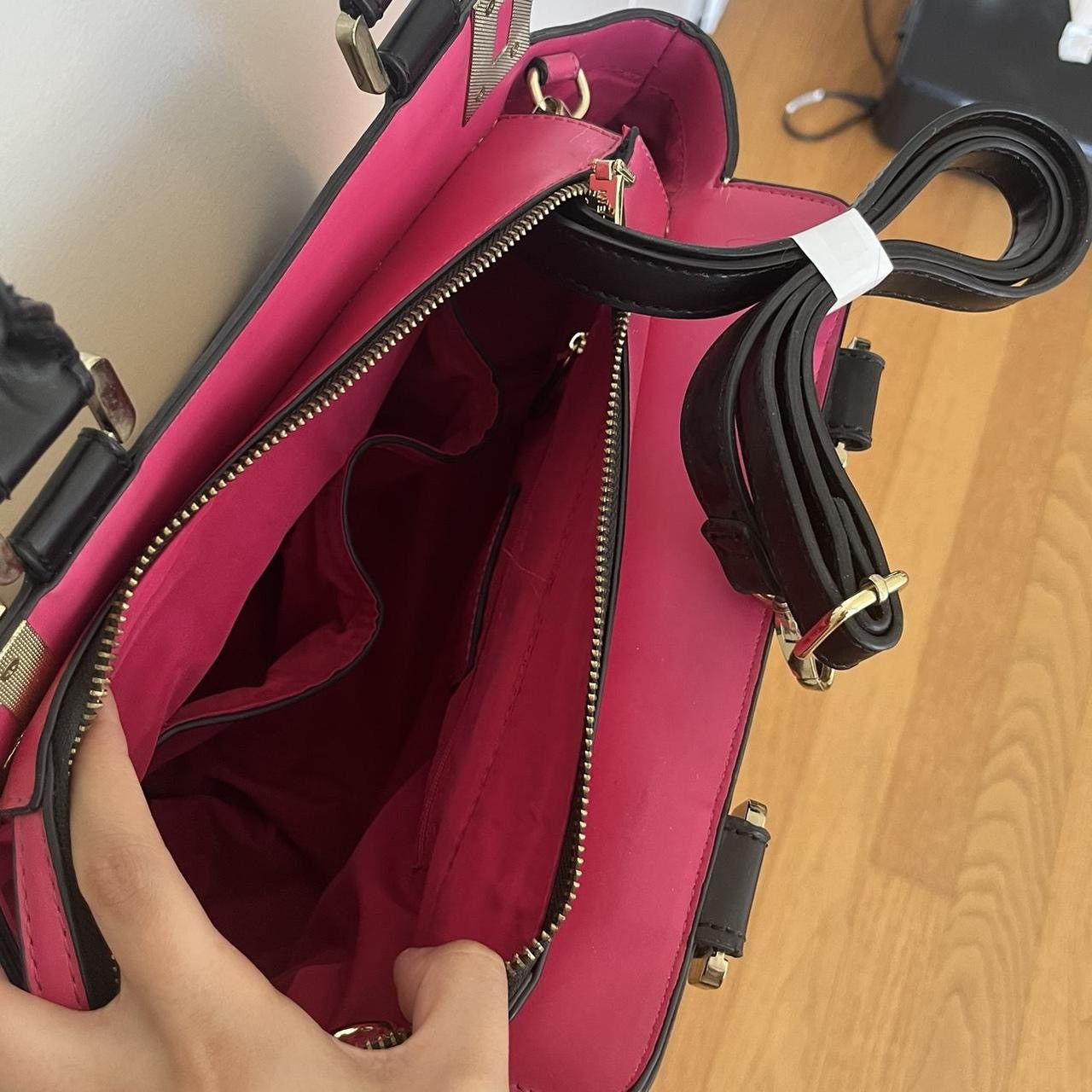 Anne Klein Hot pink & cream handbag Size ONE SIZE - 3 Thumbnail