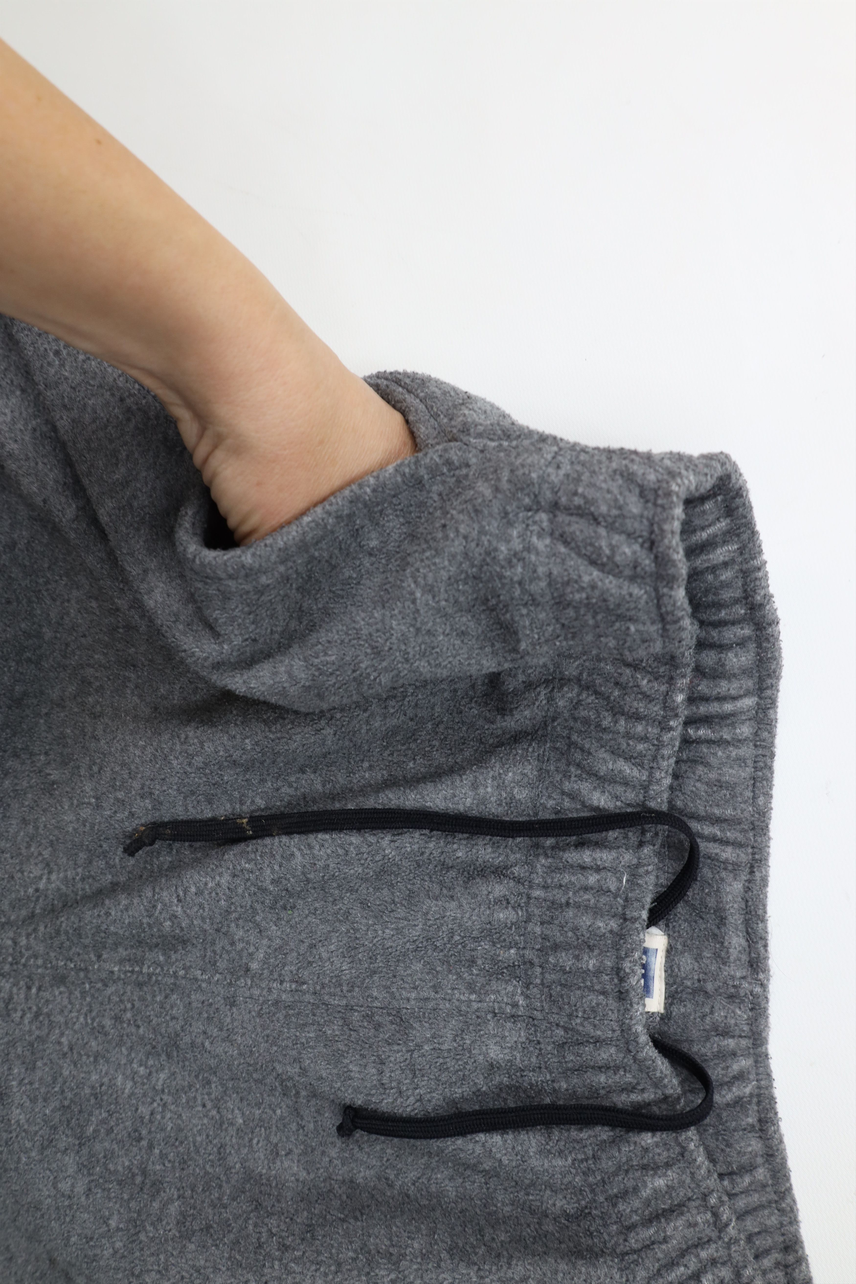 Gap × Vintage Vintage 90s Gap Wide Leg Fleece Sweatpants Pants Gray USA Size US 38 / EU 54 - 7 Thumbnail