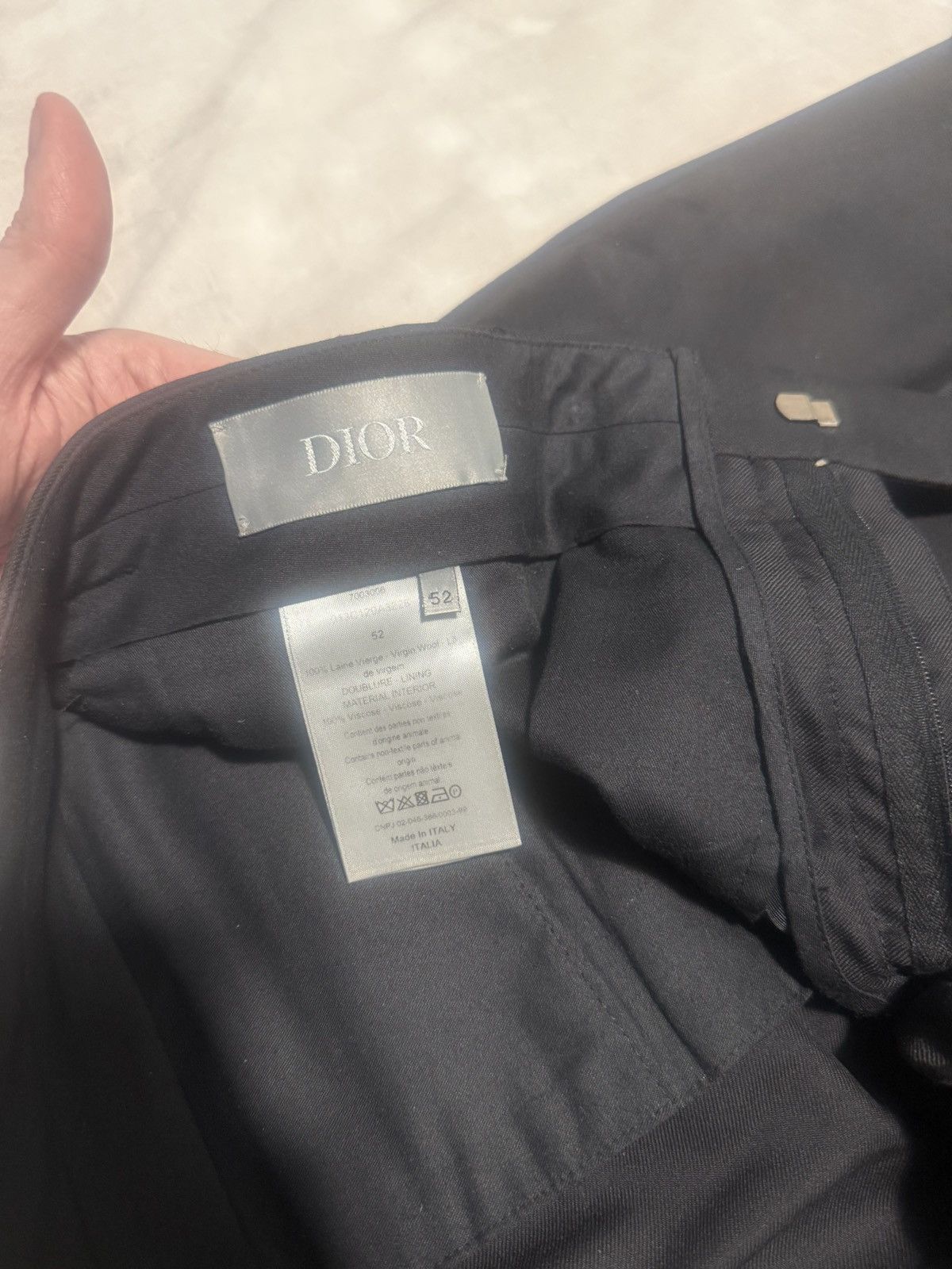 Dior Dior black wool trousers Size US 36 / EU 52 - 4 Thumbnail
