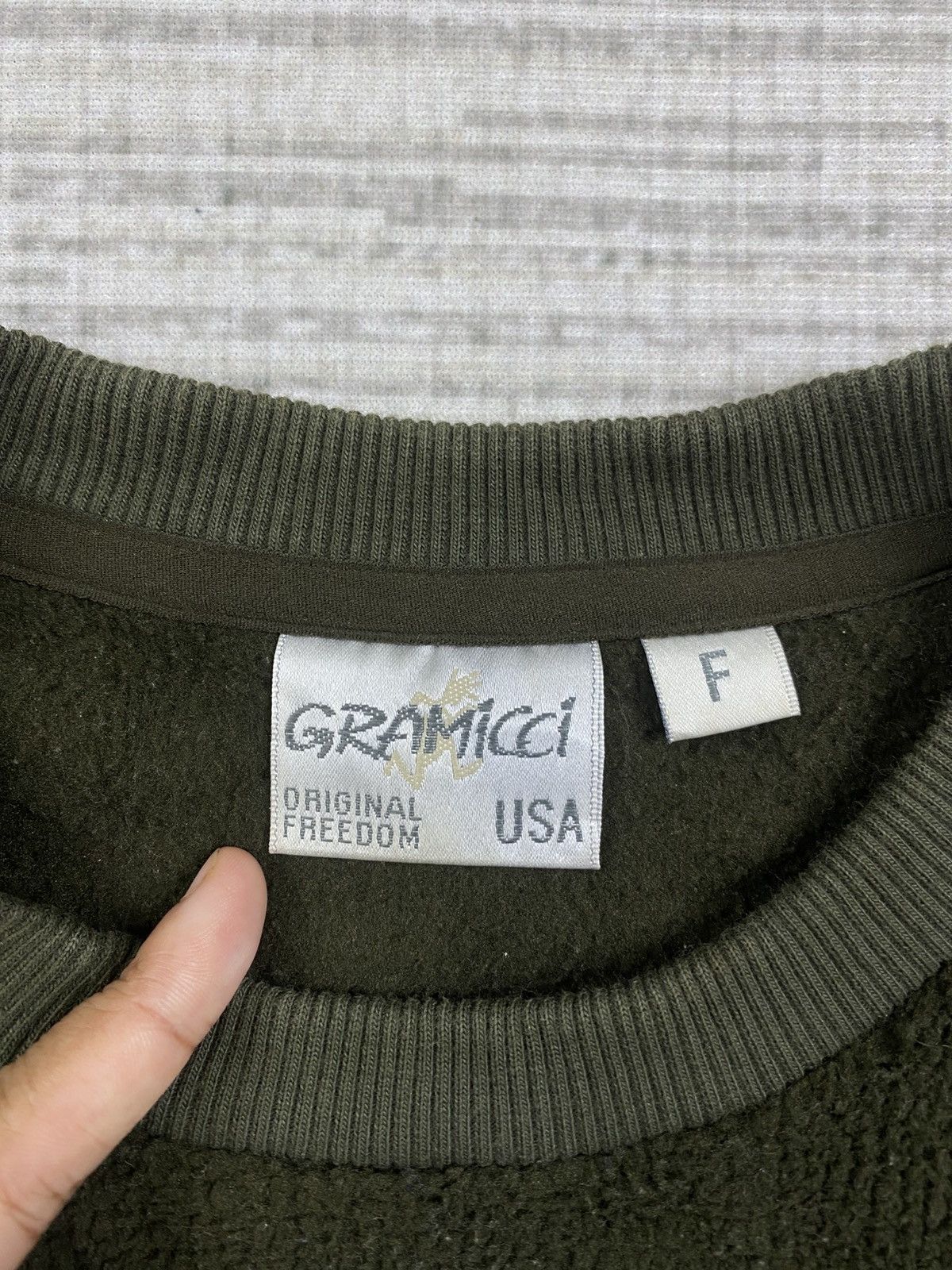 Gramicci Vintage Gramicci USA Rare Olive Green Baggy Style Sweatshirt Size US XL / EU 56 / 4 - 7 Thumbnail