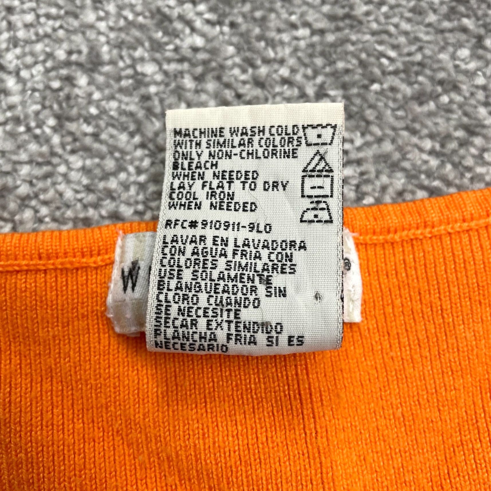 Vintage VINTAGE? No. (But follow rules) White Stag Tank Top Womens L Orange Square Neck Knit Basic Casual Tank Top Size L / US 10 / IT 46 - 4 Thumbnail