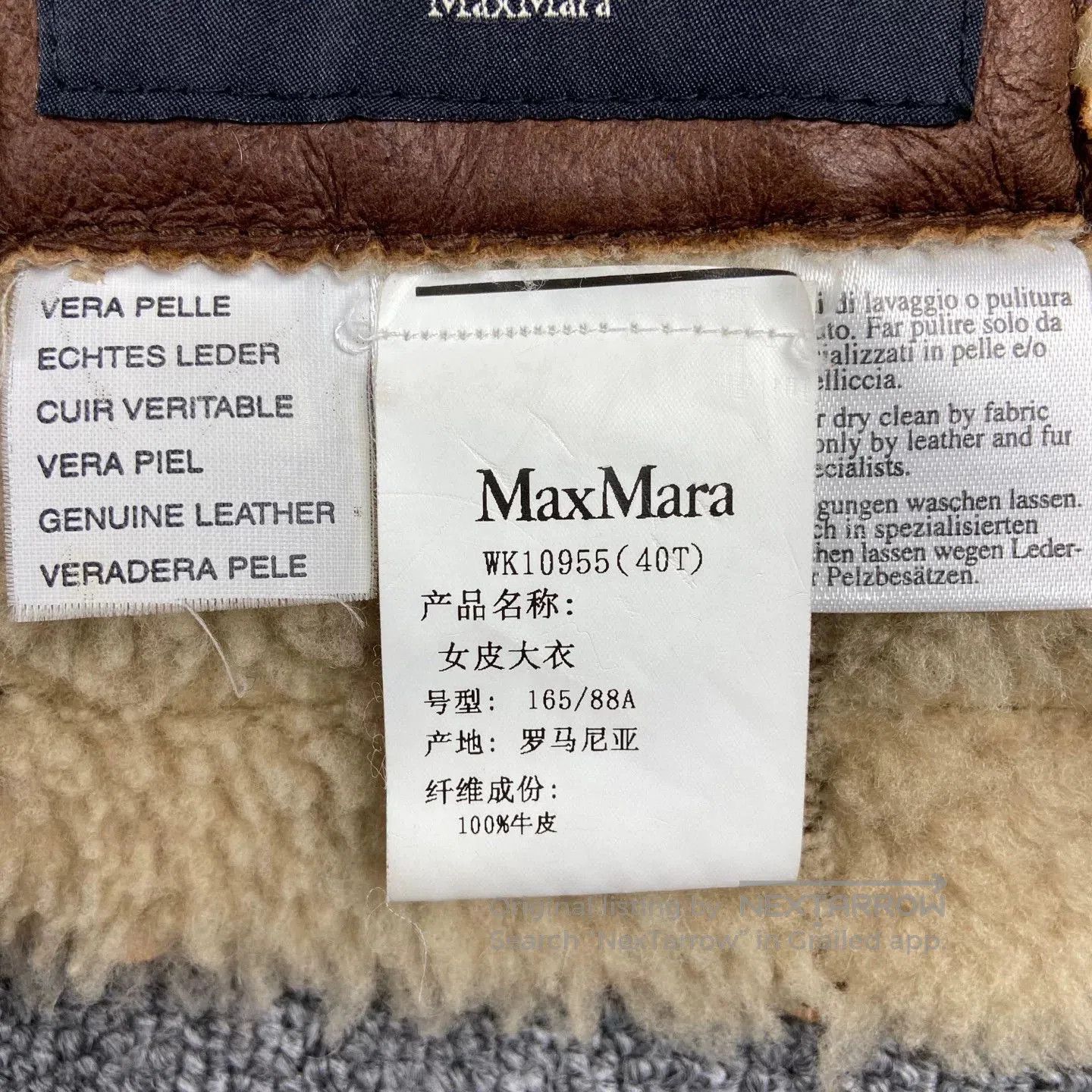 Other brown teddy patch leather jacket. Size US M / EU 48-50 / 2 - 5 Thumbnail