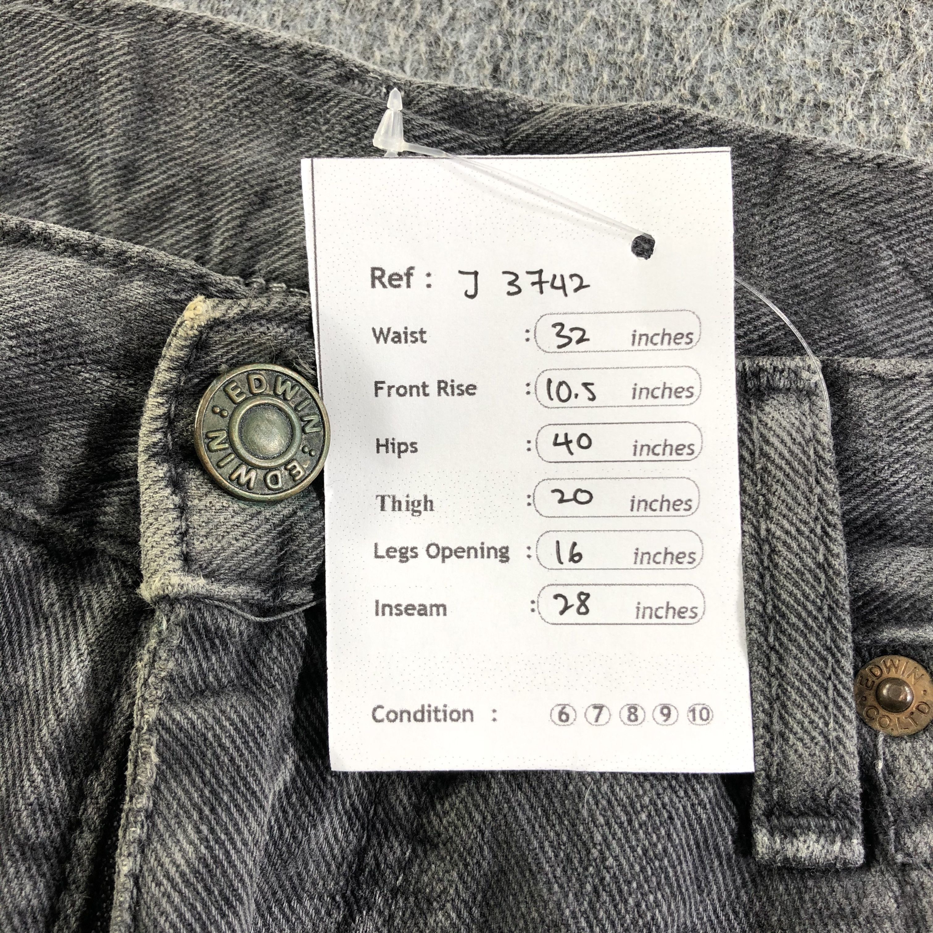 Edwin Vintage Edwin Jeans-J3742 Size US 32 / EU 48 - 13 Thumbnail
