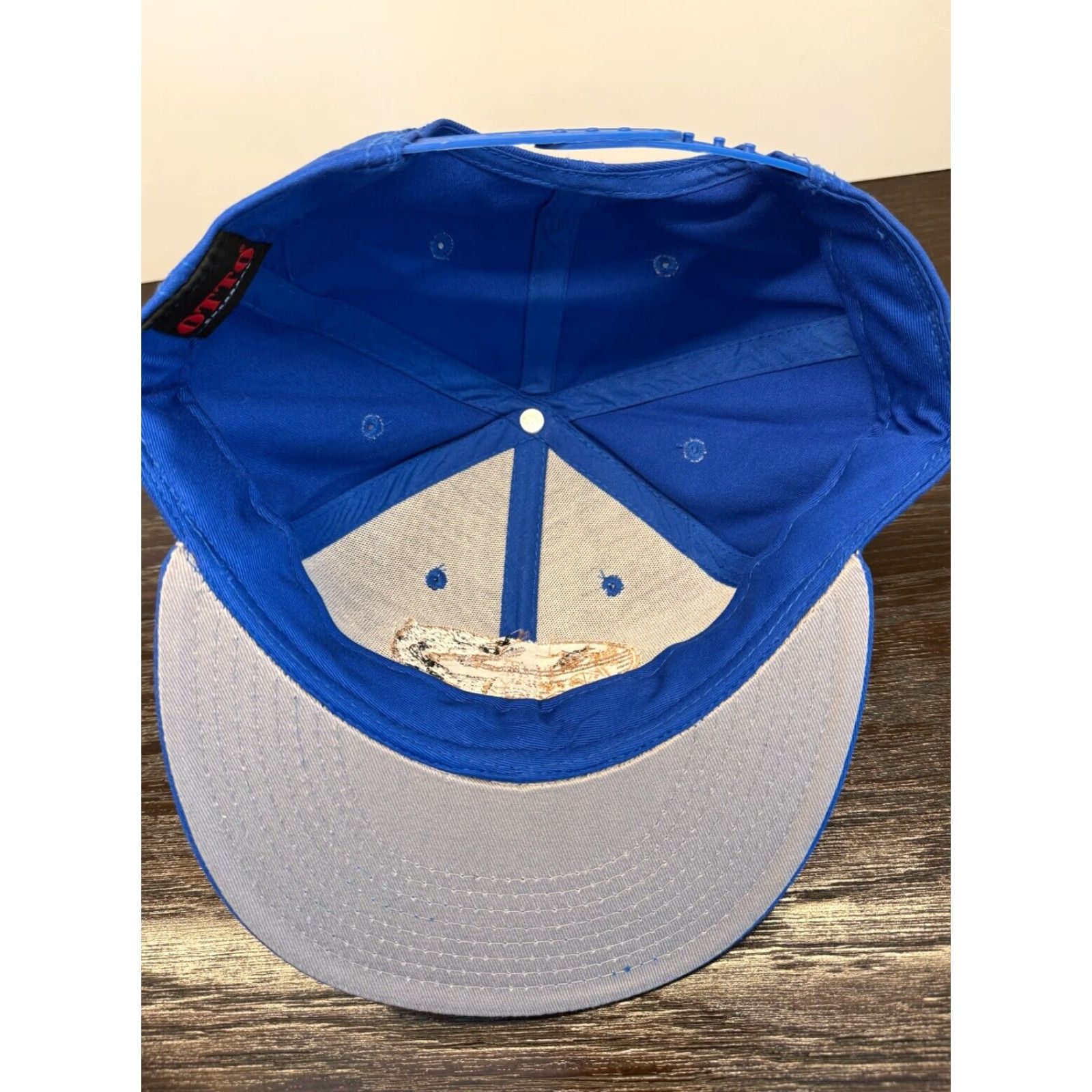 Vintage Katmai Lodge Alaska Hat Cap Mens One Size Blue Twill Snapback Retro Travel Fish Size ONE SIZE - 6 Thumbnail