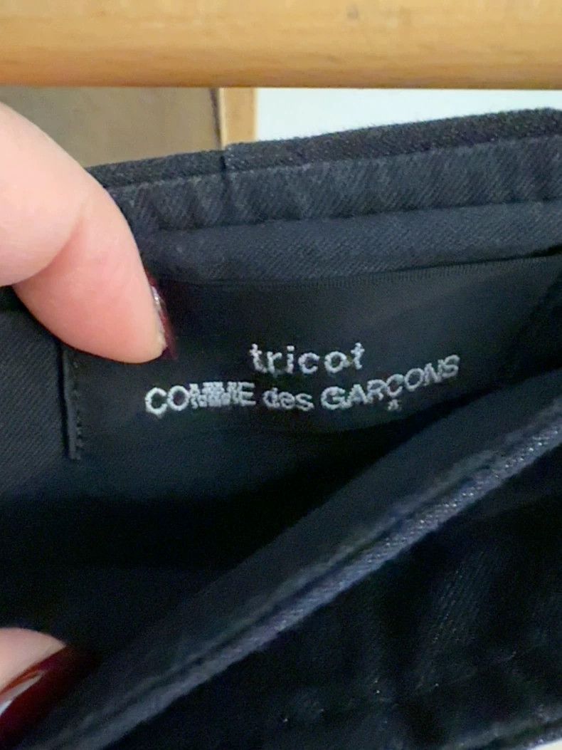 Comme des Garcons Comme Des Garcons Dark blue glossy pleated skirt Size M / US 6-8 / IT 42-44 - 2 Thumbnail