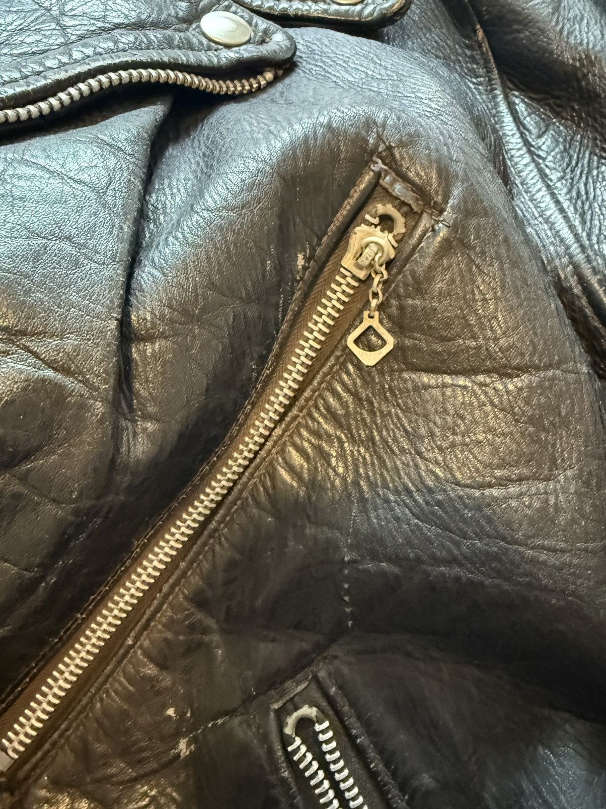 Vintage Horsehide Grais Leather Jacket Size US M / EU 48-50 / 2 - 4 Thumbnail
