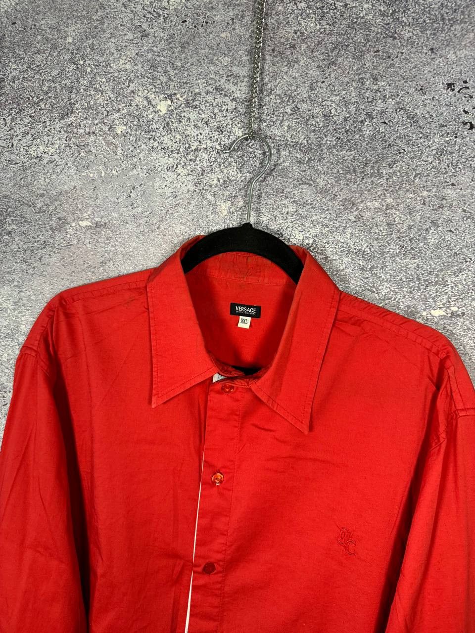 Versace 90's Vintage Versace Classic Red Shirt Button Up 2XL size Size US XXL / EU 58 / 5 - 4 Thumbnail