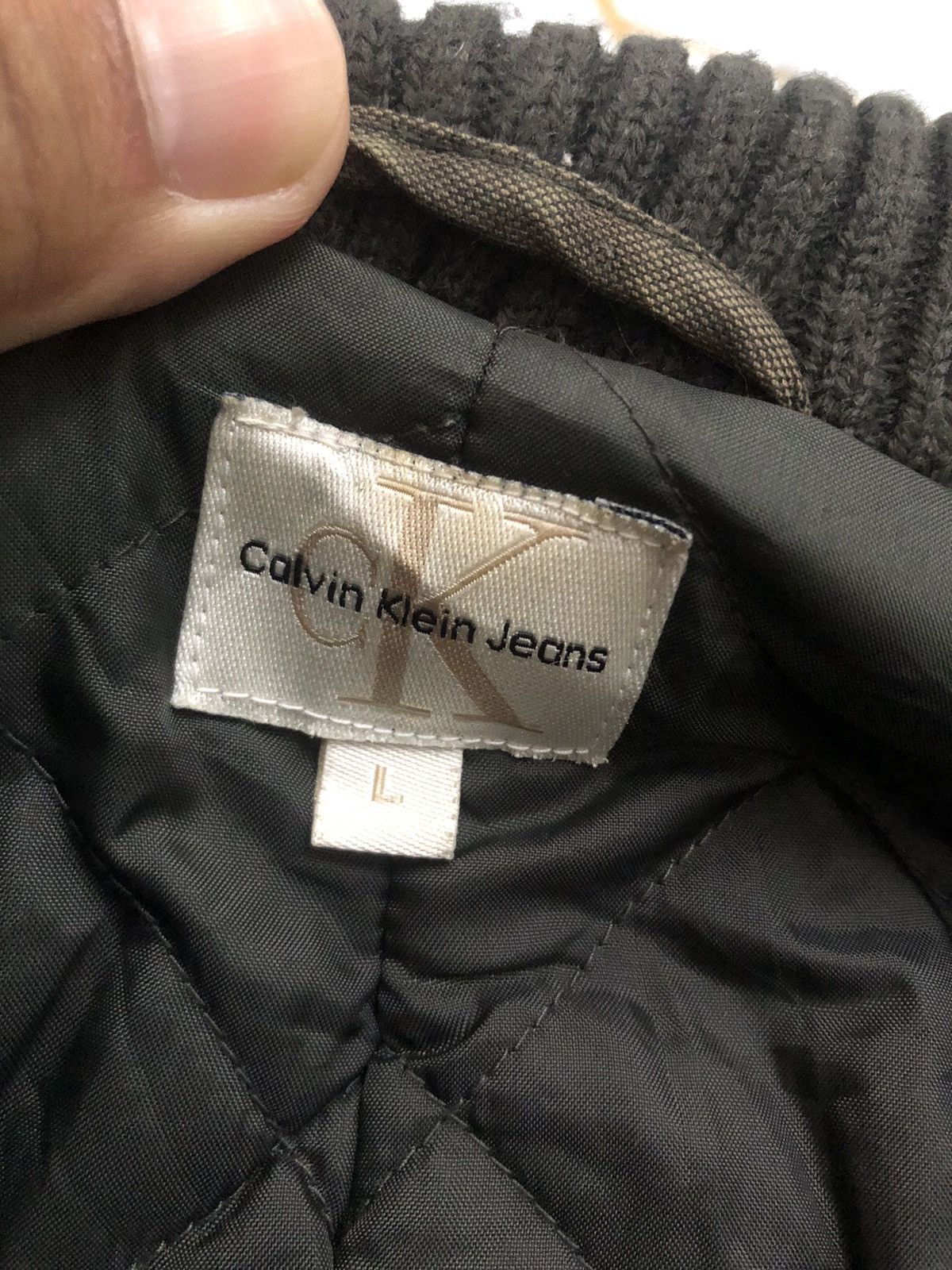 Calvin Klein × Vintage Vintage Calvin Klein Mass Green Zipper Jacket Size US L / EU 52-54 / 3 - 4 Thumbnail