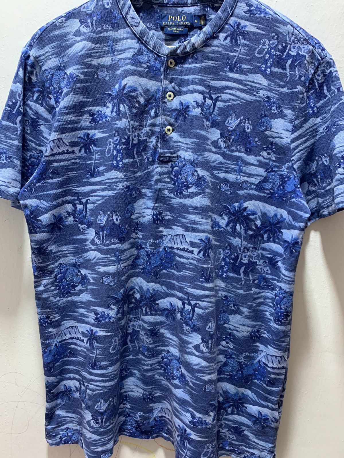 Polo Ralph Lauren Polo Ralph Lauren Hawaiian Short Sleeve Shirt Mens M Blue Size US M / EU 48-50 / 2 - 4 Thumbnail