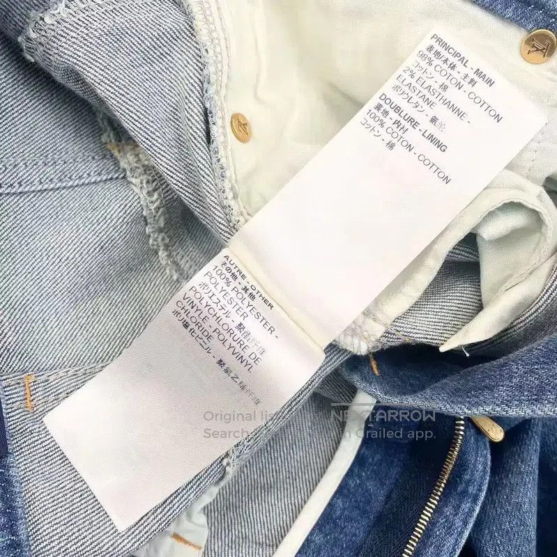 Louis Vuitton Louis Vuitton Blue Cotton Denim Pants . Size 28" / US 6 / IT 42 - 7 Thumbnail