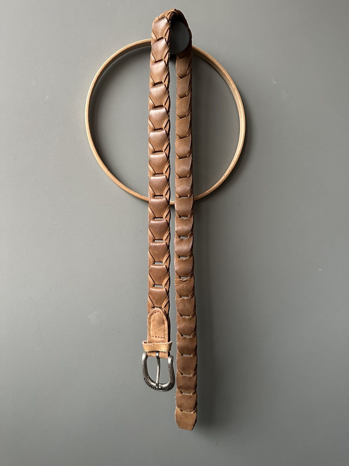 Levi's Levi’s Strauss Brown Braided Leather Belt Size ONE SIZE - 4 Thumbnail