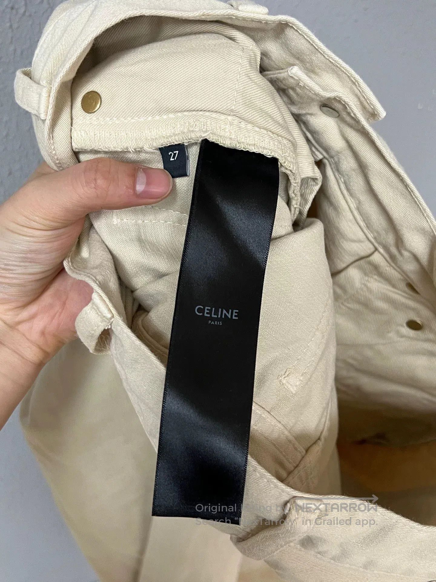 Celine Celine Gold Buckle Jeans. Size 27" / US 4 / IT 40 - 4 Thumbnail