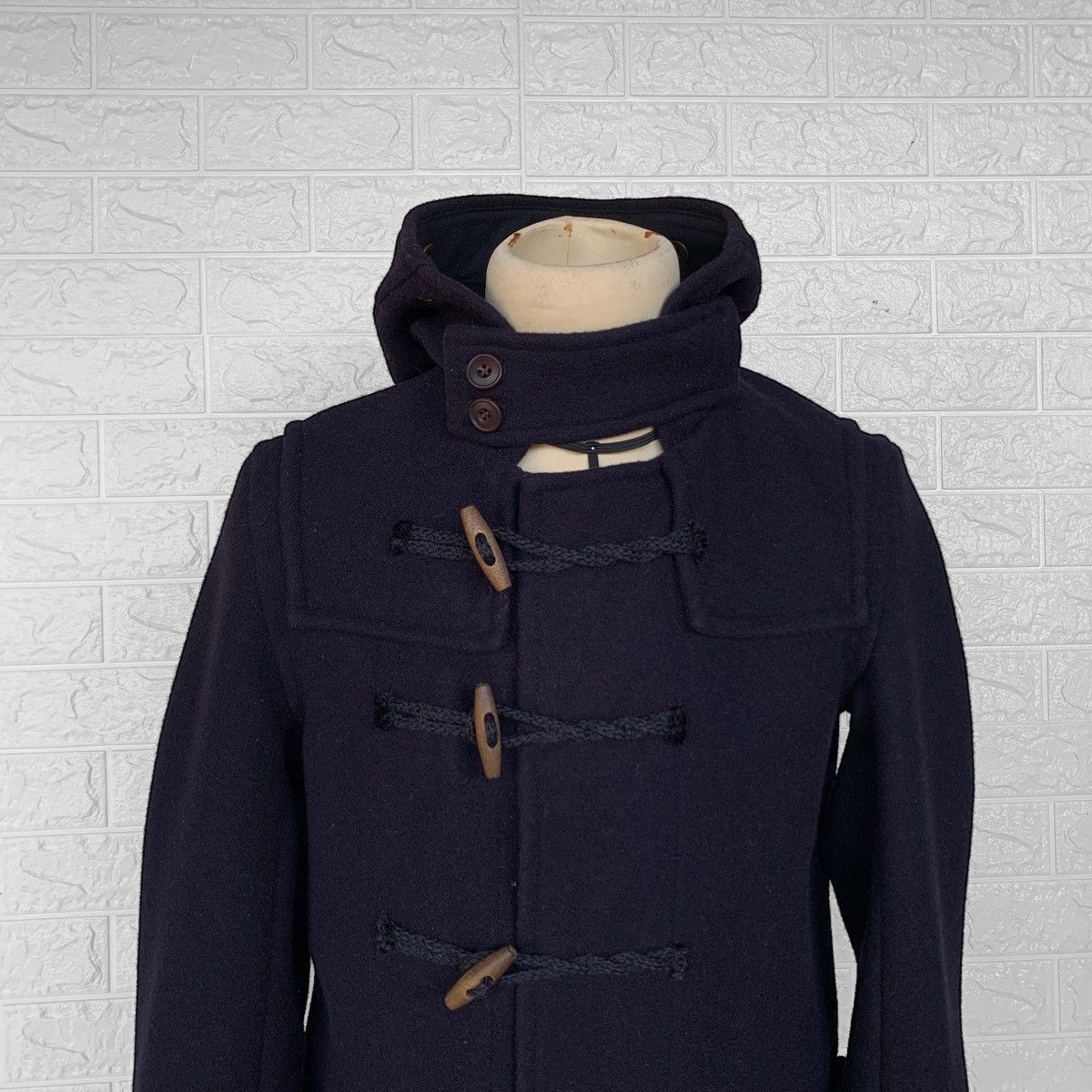 Comme des Garcons CDGH X GLOVERALL DUFFLE COAT WOOL JACKET HOODIE Size US S / EU 44-46 / 1 - 11 Thumbnail