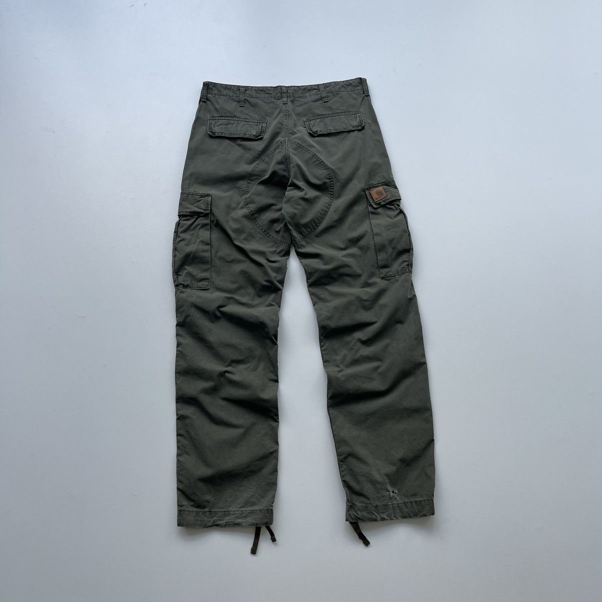 Carhartt Wip Carhartt WIP Regular Fit Baggy Cargo Pants Green Y2K Size US 34 / EU 50 - 3 Thumbnail