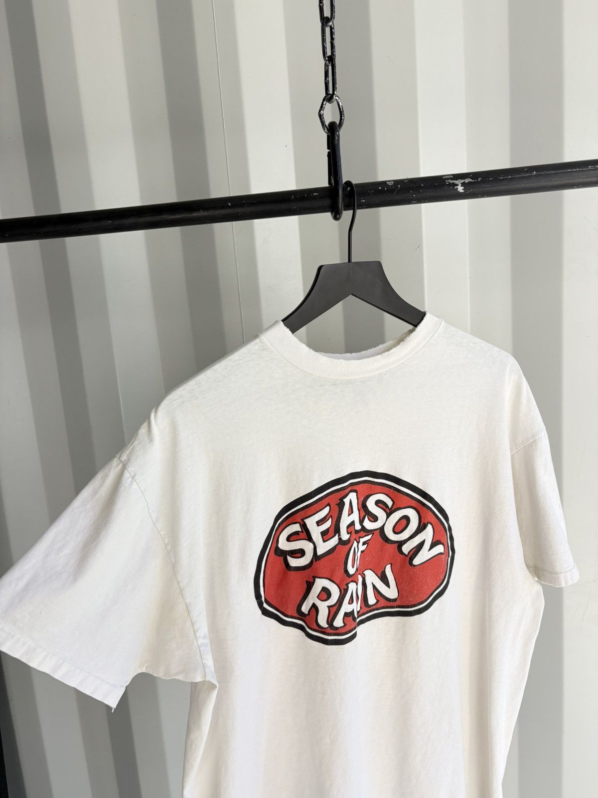 Vintage Season Of Rain Thrashed Faded Distressed Shirt GRUNGE Band Size US XL / EU 56 / 4 - 4 Thumbnail