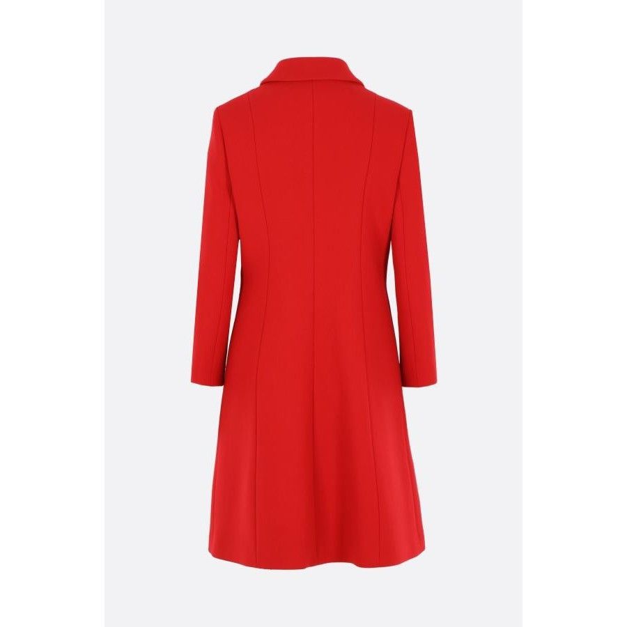 Gucci GUCCI Natte Red Wool Single-Breasted Coat New & Authentic (W Size M / US 6-8 / IT 42-44 - 2 Thumbnail
